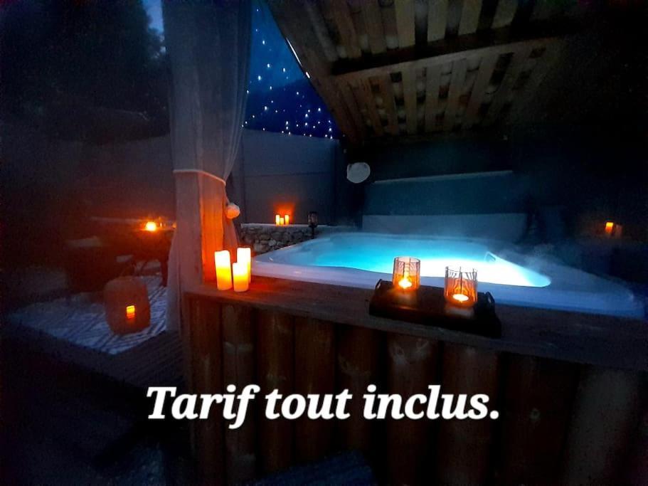 L'Antre Deux Pierres, Romantisme, Jacuzzi Exterieur, Plateau Dinatoire Bouyon Exterior photo